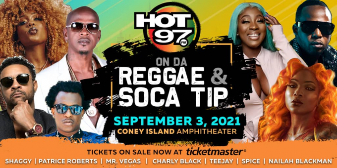 Hot 97's On Da Reggae Soca Tip at Ford Amphitheater at Coney Island