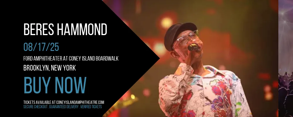 Beres Hammond at Ford Amphitheater at Coney Island Boardwalk